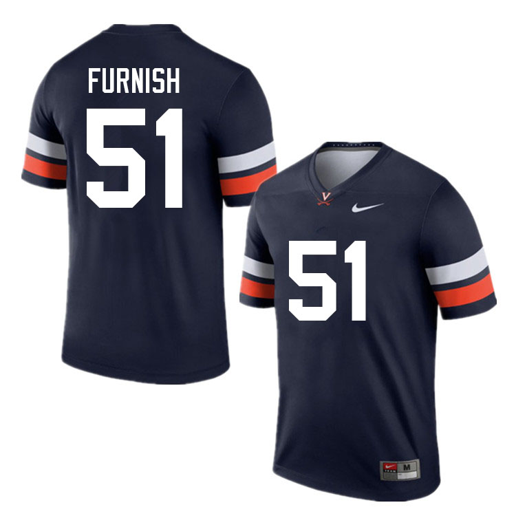 Men #51 Ty Furnish Virginia Cavaliers College Football Jerseys Sale-Navy - Click Image to Close